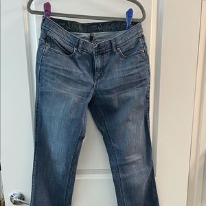 Wrangler Qbaby women’s riding jeans, 9/10 x 34